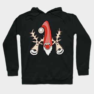 Santa claus and reindeer Hoodie